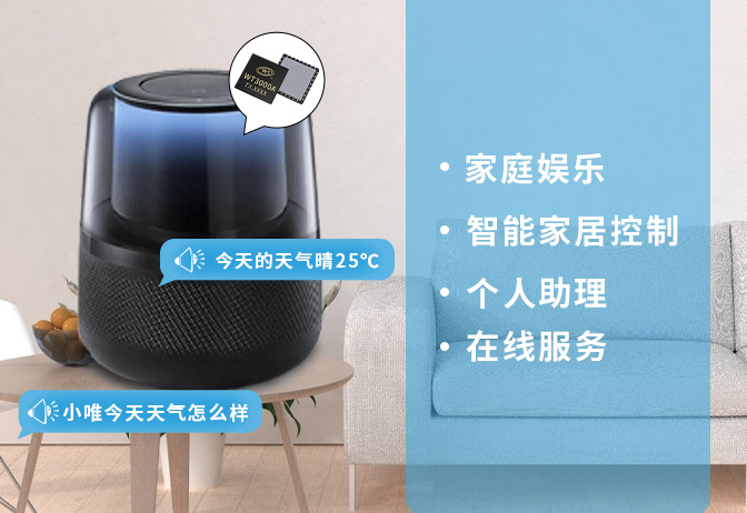 WT3000A在線AI語音芯片方案在智能藍(lán)牙音箱中的應(yīng)用
