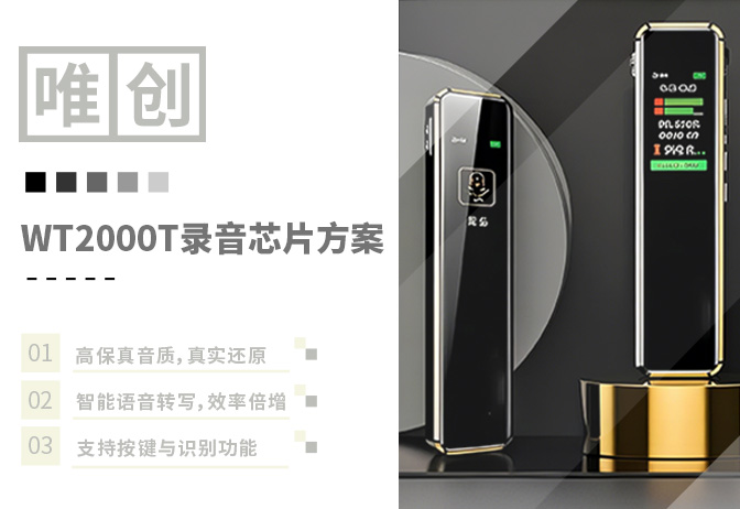 WT2000T專業(yè)錄音芯片：破解普通錄音設備信息留存、合規(guī)安全與遠程協(xié)作三大難